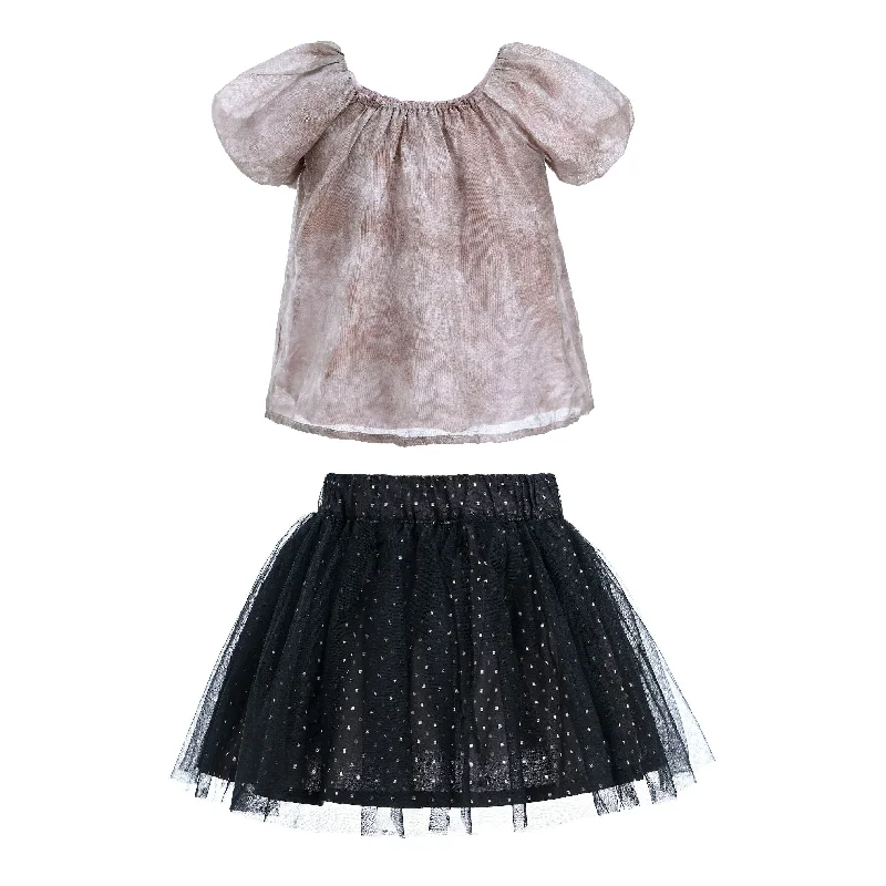 Fashion Must-have Pink Rose Floral Skirt Outfit