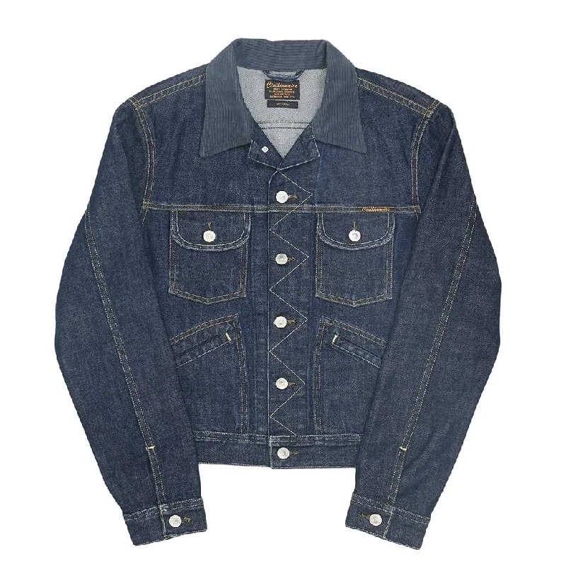 Cozy Essentials 5 Pocket 13.5 oz Japanese Denim-Cord SB Ranch Jacket - Indigo Wash #9103