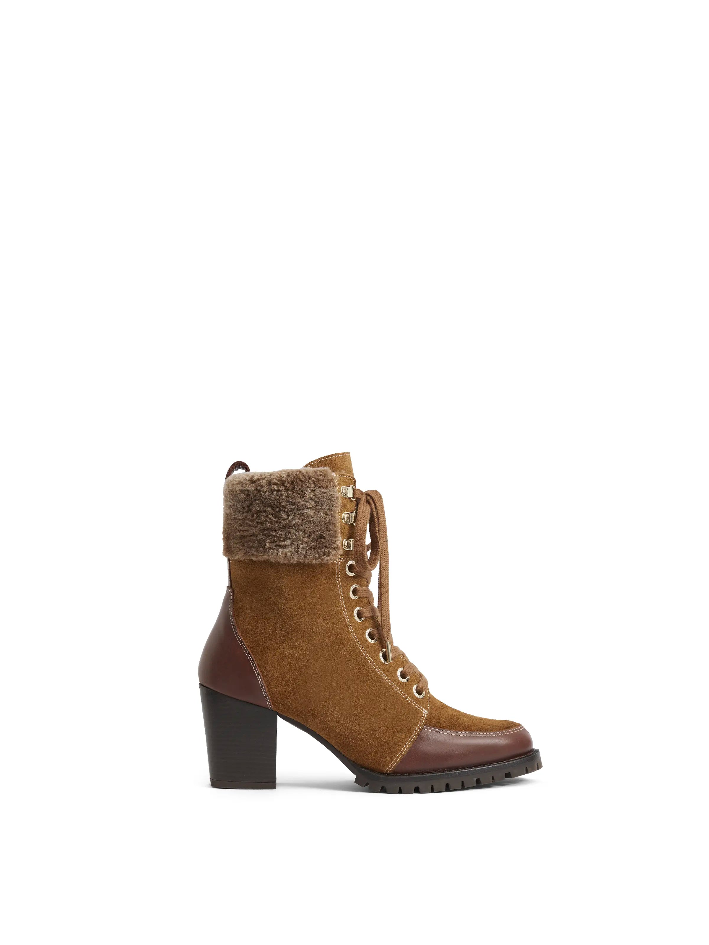 Cozy Chic Heeled Uxbridge - Tan Suede