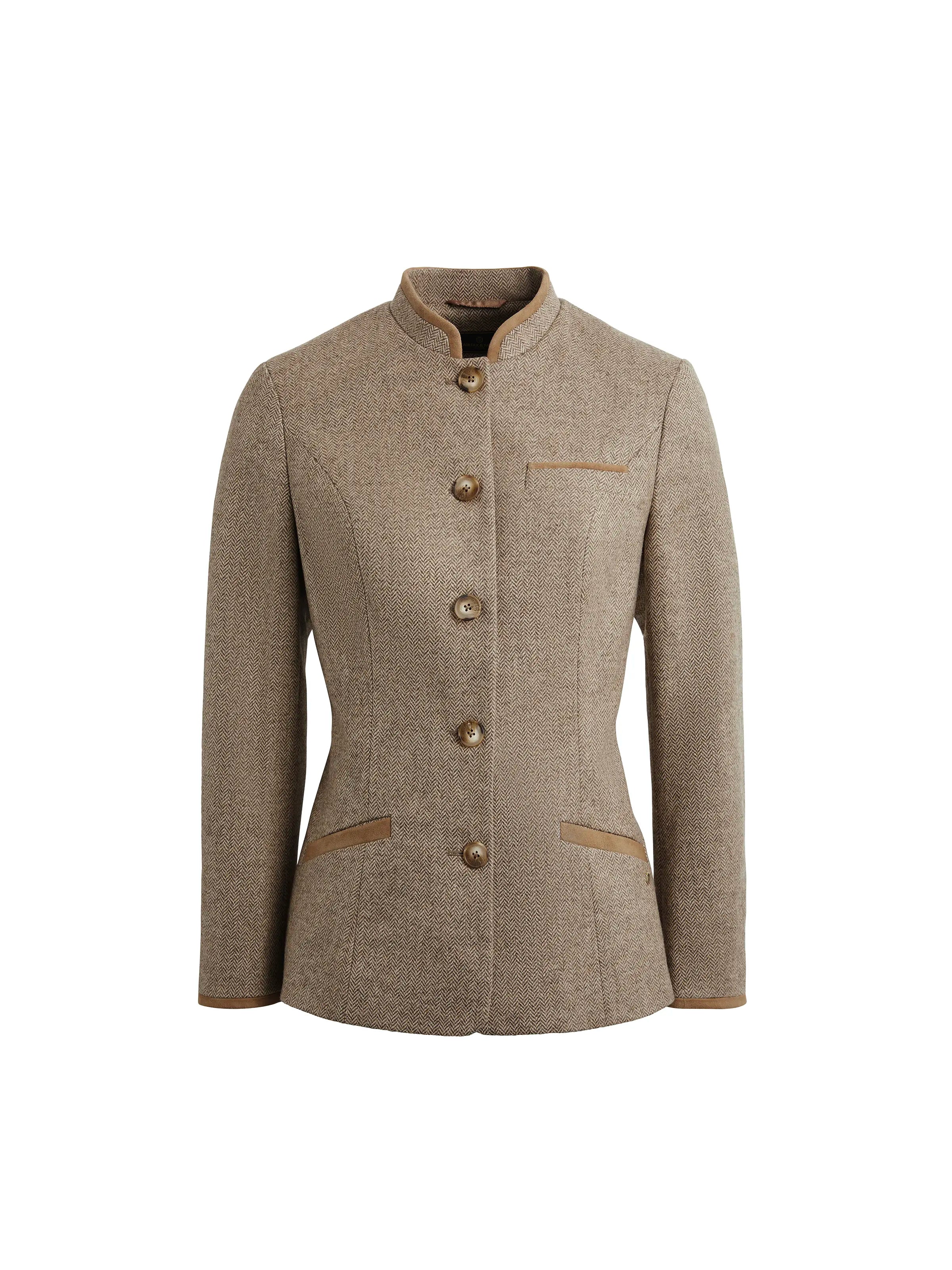 Exquisite Design Madeline Jacket - Taupe Herringbone