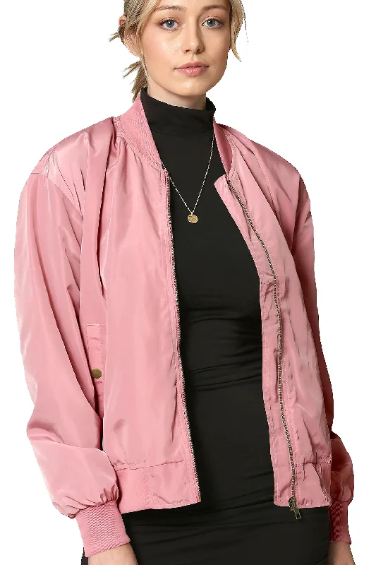 Fashionable Inner Wear Women's Essential Lightweight Multi Pocket Windbreaker Bomber Jacket
