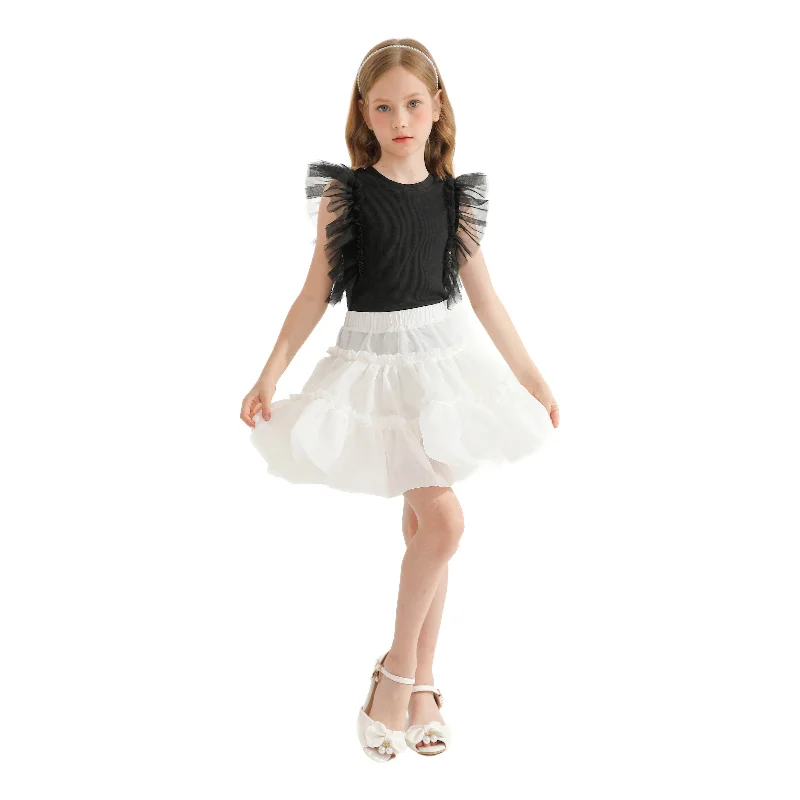 Classic Multicolor Siena Ruffle Skirt Outfit