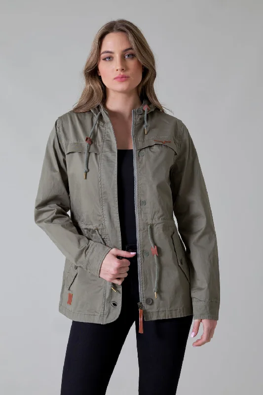 Timeless Comfort Kimes Ranch Women's All Weather Longrider Anorak Jacket-Dark Sage Timeless Comfort Kimes Ranch Women's All Weather Longrider Anorak Jacket-Dark Sage