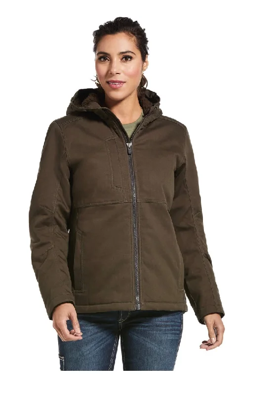Playful Style Ariat Women’s Rebar DuraCanvas Insulated Jacket-Brown