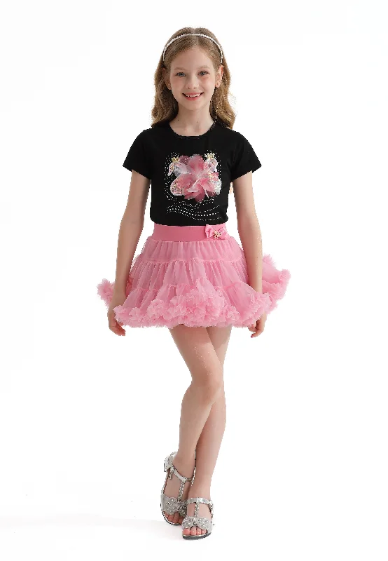 Classic Style Multicolor Kirby Swan Skirt Outfit
