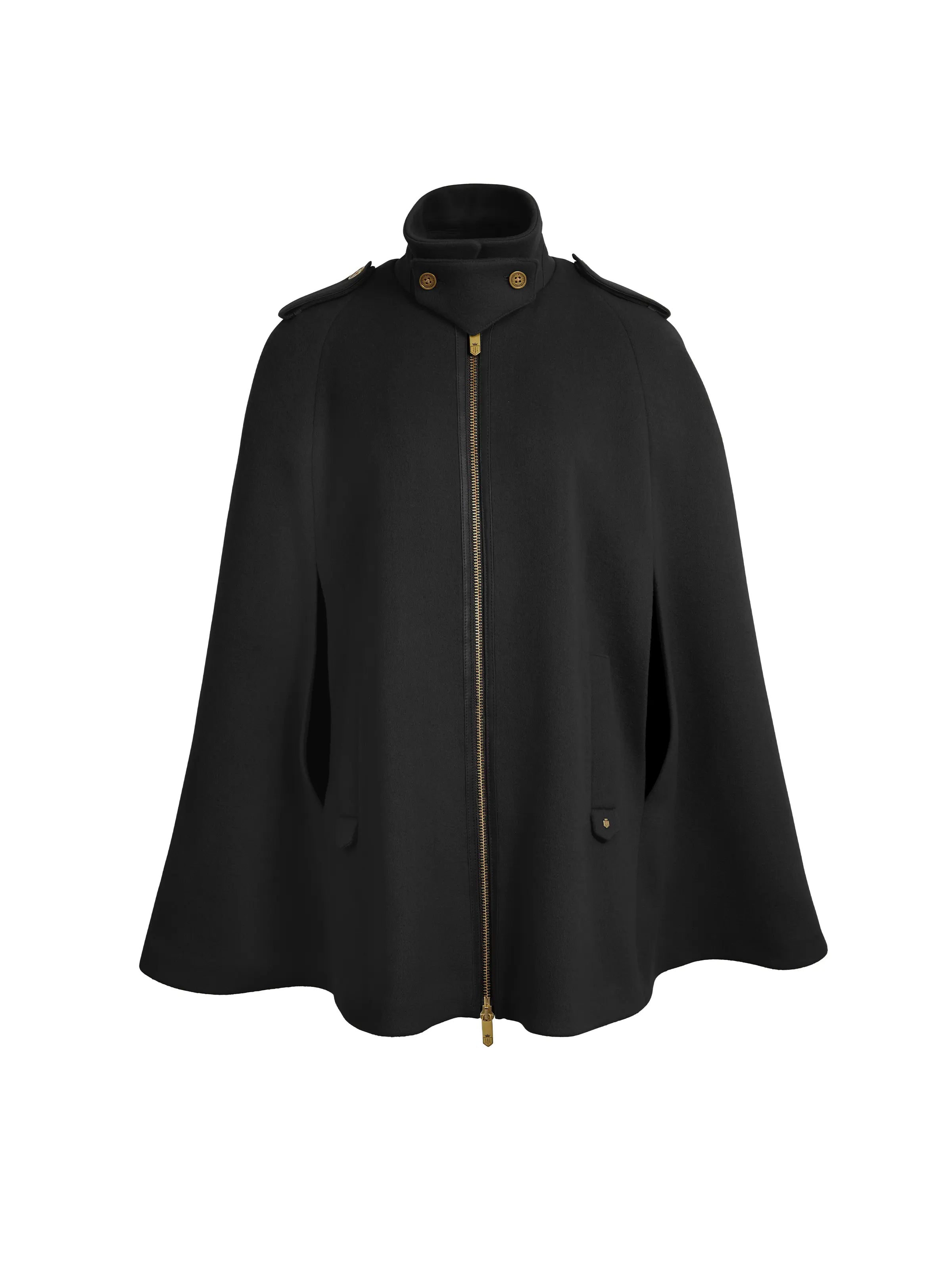 Trendy Wear Ada Cape - Black Wool