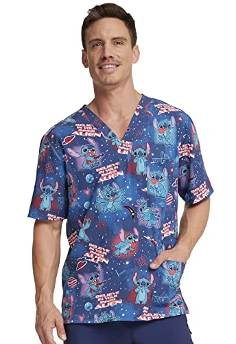 Unique Prints Tooniforms Men & Women Scrubs Top V-Neck TF701
