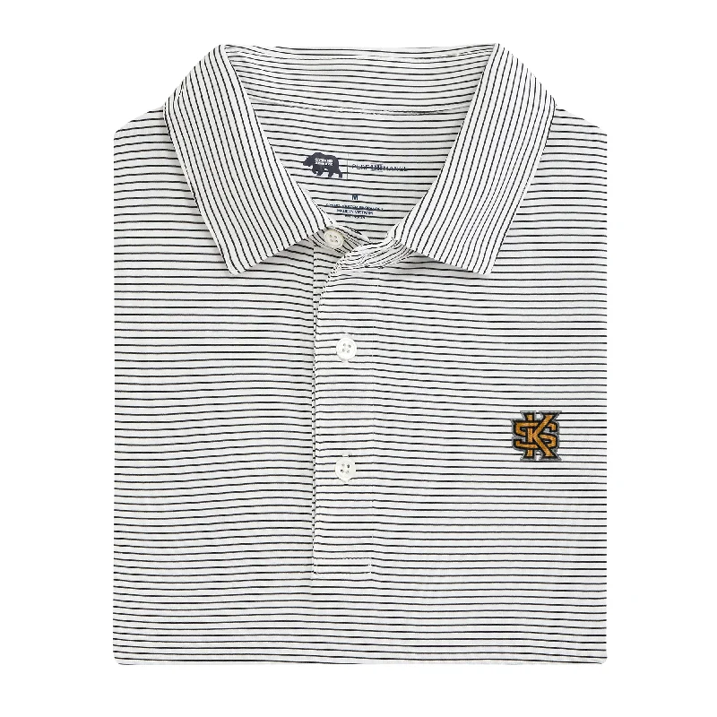 Stylish Ease Birdie Stripe Kennesaw State Performance Polo