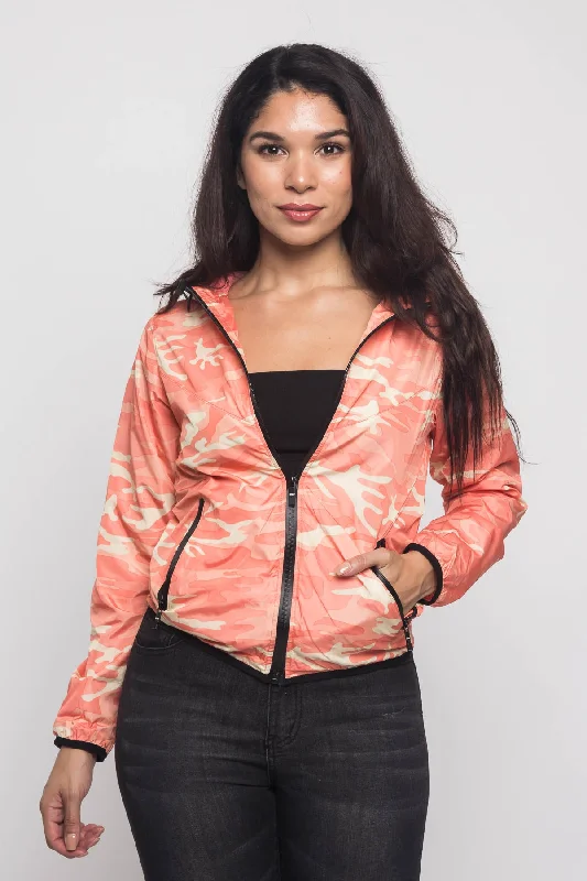 Noble Temperament Camo Windbreaker Jacket
