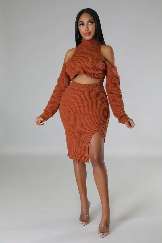 Cozy Chic Trends Chicest Autumn Skirt Set