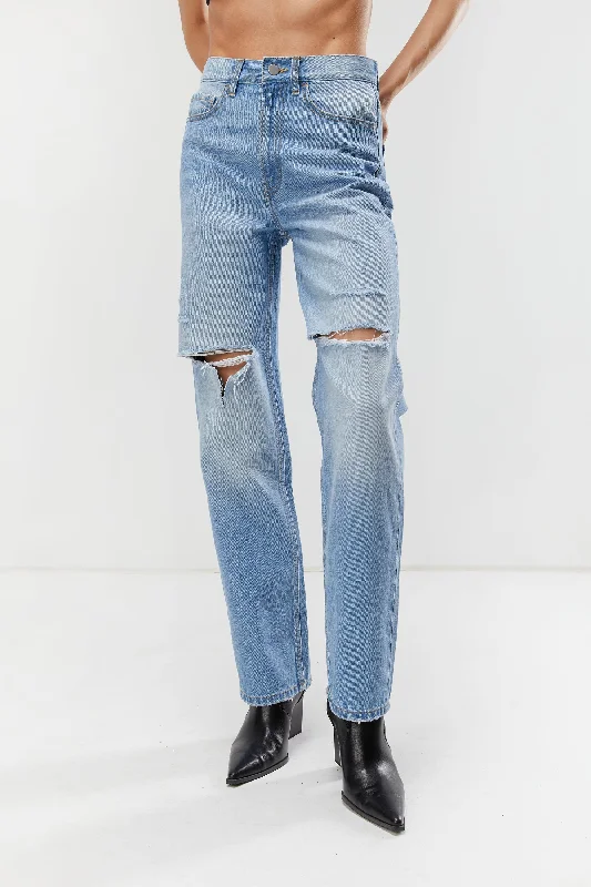 Cozy Shirts RELAXED RIPPED JEANS