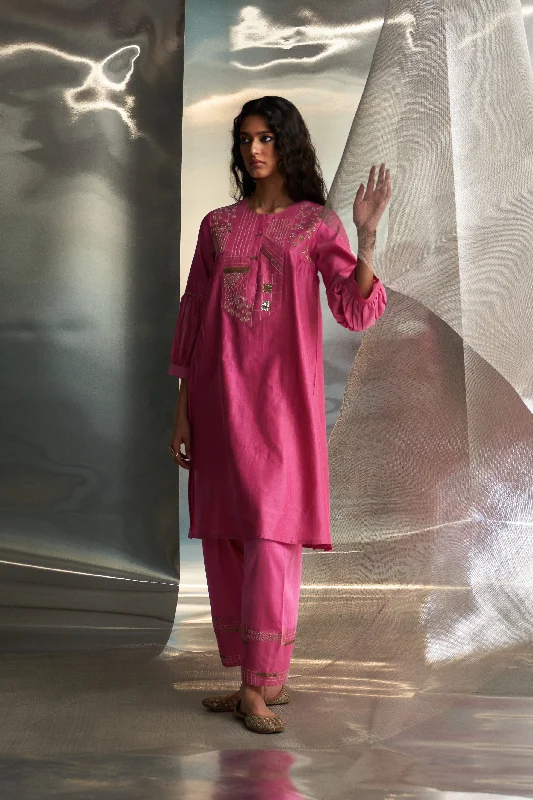 Fashion Pioneer Misr Embroidered Kurta With Heavy Booti Set