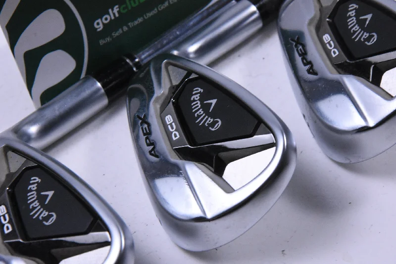Wearable At Home Or Out Callaway Apex DCB Irons / 5-PW+AW / Regular Flex Elevate ETS 85 VSS Shafts Wearable At Home Or Out Callaway Apex DCB Irons / 5-PW+AW / Regular Flex Elevate ETS 85 VSS Shafts