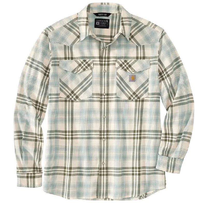 Daily Comfort Carhartt 106430 Men's Montana Rugged Flex Relaxed Fit Lightweight Long-Sleeve S - Large Regular - Patina Daily Comfort Carhartt 106430 Men's Montana Rugged Flex Relaxed Fit Lightweight Long-Sleeve S - Large Regular - Patina