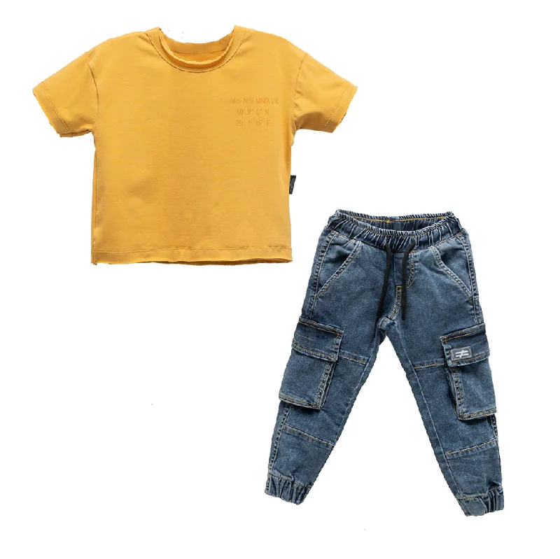 High Street Series Mustard Denim Outfit