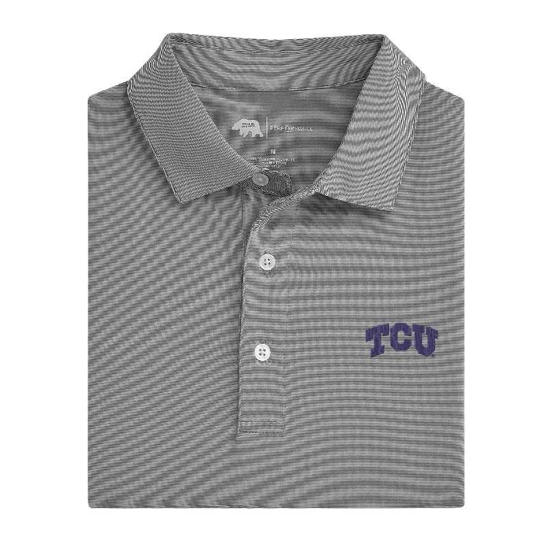 Cozy Chic Wear Hairline Stripe TCU Performance Polo