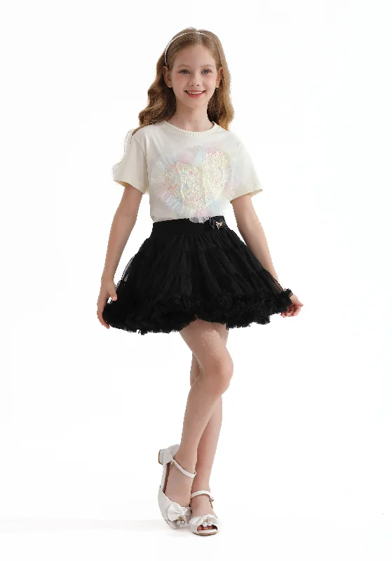 Classic Retro Multicolor Vanessa Heart Skirt Outfit