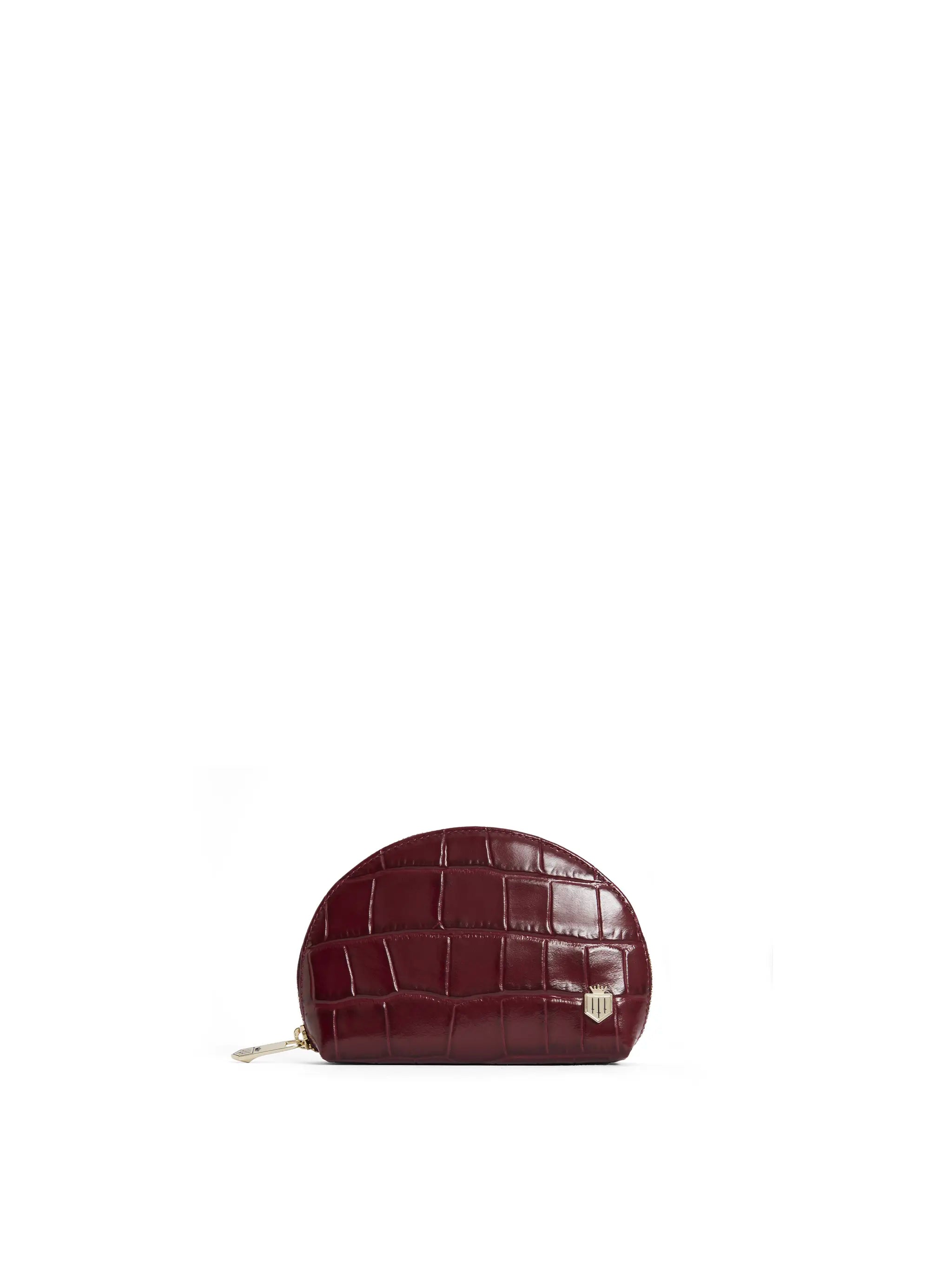 Casual Choice Chiltern Coin Purse - Ruby Croc Print Leather