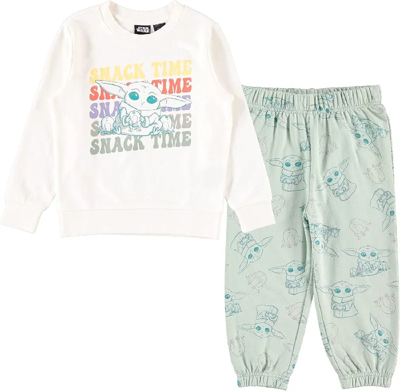 Comfy Layers STAR WARS Toddler Boys' Baby Yoda Clothing Set Sweatshirt and Jogger Pants - Baby Yoda Clothing For Toddlers - Sizes 2T-5T Comfy Layers STAR WARS Toddler Boys' Baby Yoda Clothing Set Sweatshirt and Jogger Pants - Baby Yoda Clothing For Toddlers - Sizes 2T-5T