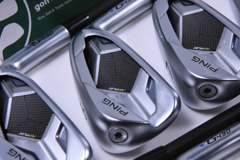 Exquisite Tailoring Ping G430 Irons / 5-PW+45+50 / Blue Dot / Regular Flex Ping Alta CB Black AWT Exquisite Tailoring Ping G430 Irons / 5-PW+45+50 / Blue Dot / Regular Flex Ping Alta CB Black AWT