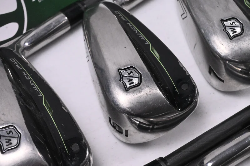 Free Design Wilson Launch Pad 2022 Irons / 5-PW+GW+SW / Senior Flex EvenFlow 55 Shaft Free Design Wilson Launch Pad 2022 Irons / 5-PW+GW+SW / Senior Flex EvenFlow 55 Shaft