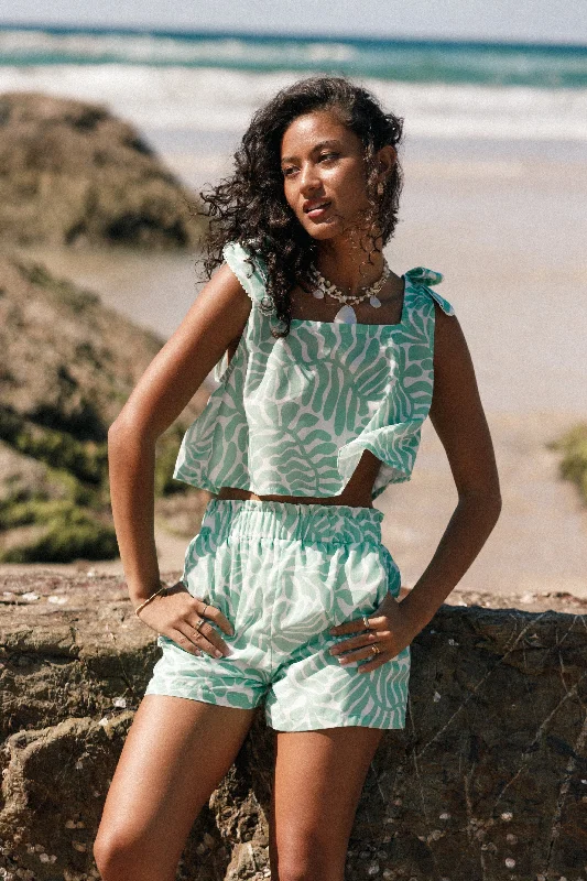 Personal Design Dayla Short Set - Green