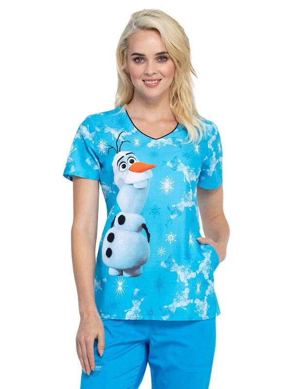 New Design Tooniforms Women Scrubs Top V-Neck TF626, XS, Ice Breaker
