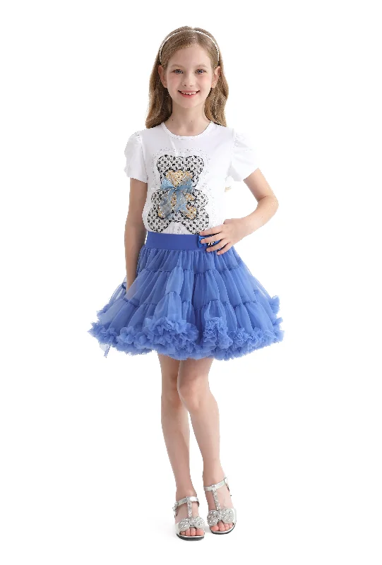 Breezy Comfort Multicolor Natalie Bear Skirt Outfit