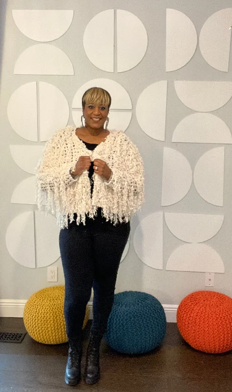 Trendy Layers “California Nights” Shaggy Fringe Jacket