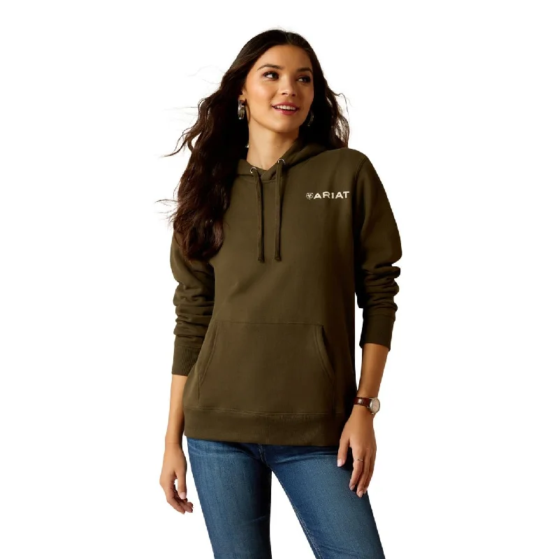Fashionable Items Ariat Women's Stamp Hoodie, Relic Green