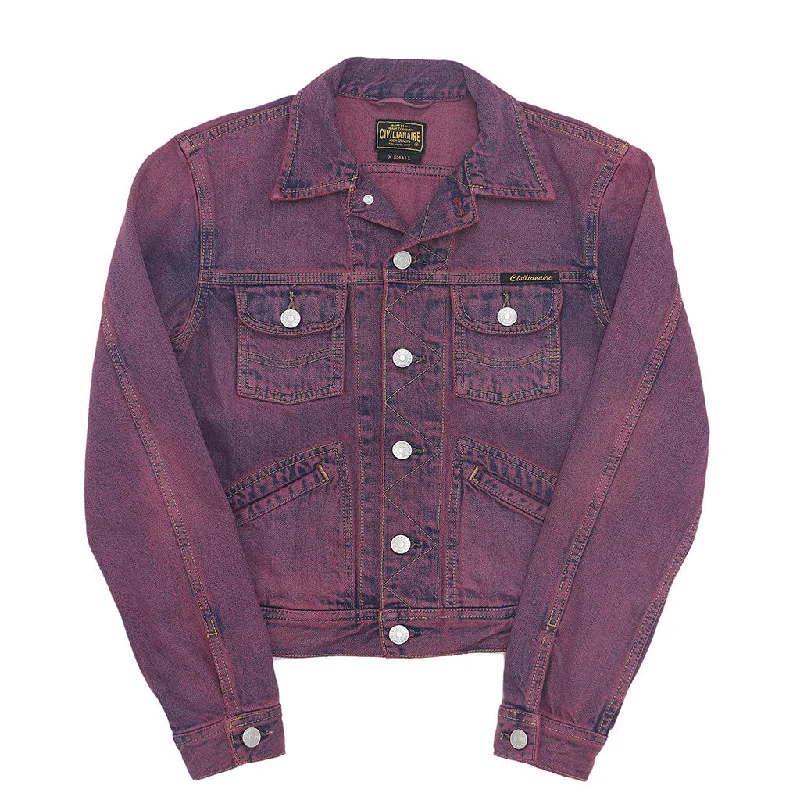 Moisture wicking 5 Pocket 12.4 oz Denim Ranch Jacket - Pink Memphis Wash