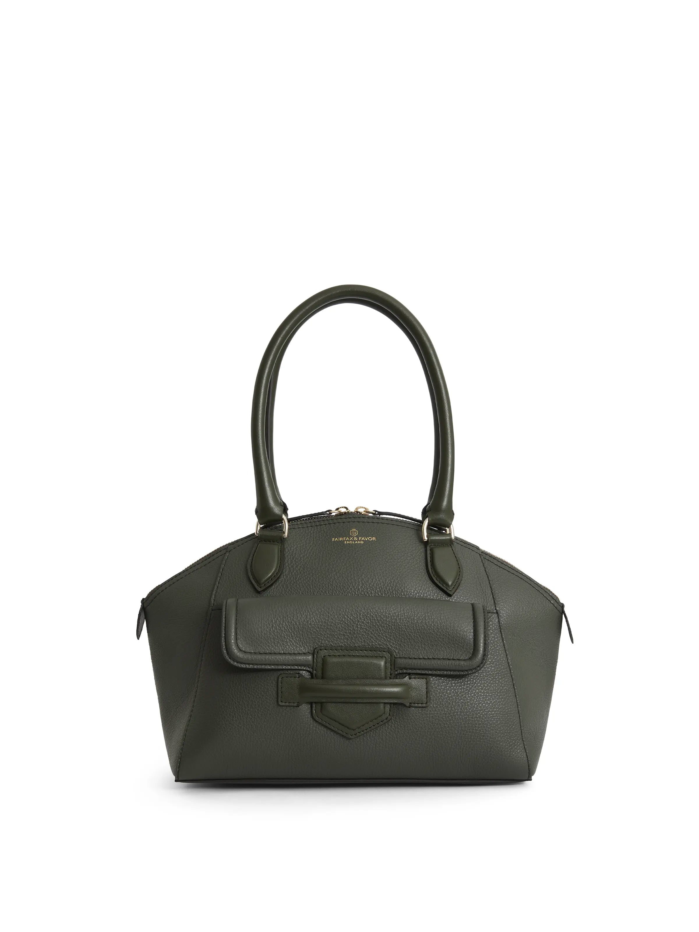Knowledge And Elegance Mini Massingham Handbag - Moss Green Leather