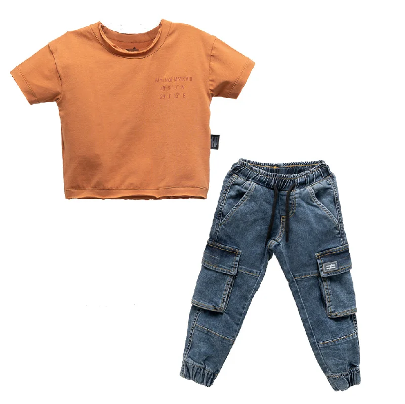 Sports Series Cinnamon Denim Outfit