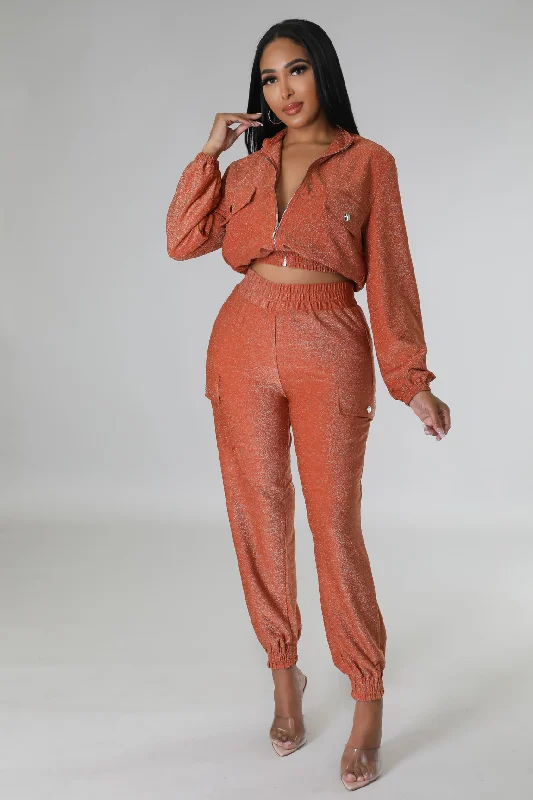 Denim Design Feeling Glitzy Pant Set