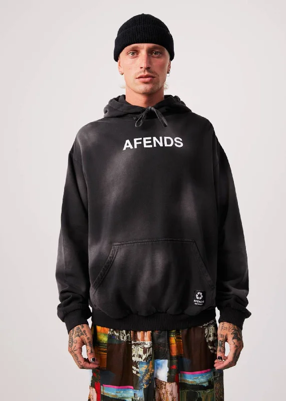 Weekend Comfort Wear AFENDS Mens Millions - Hoodie - Worn Black