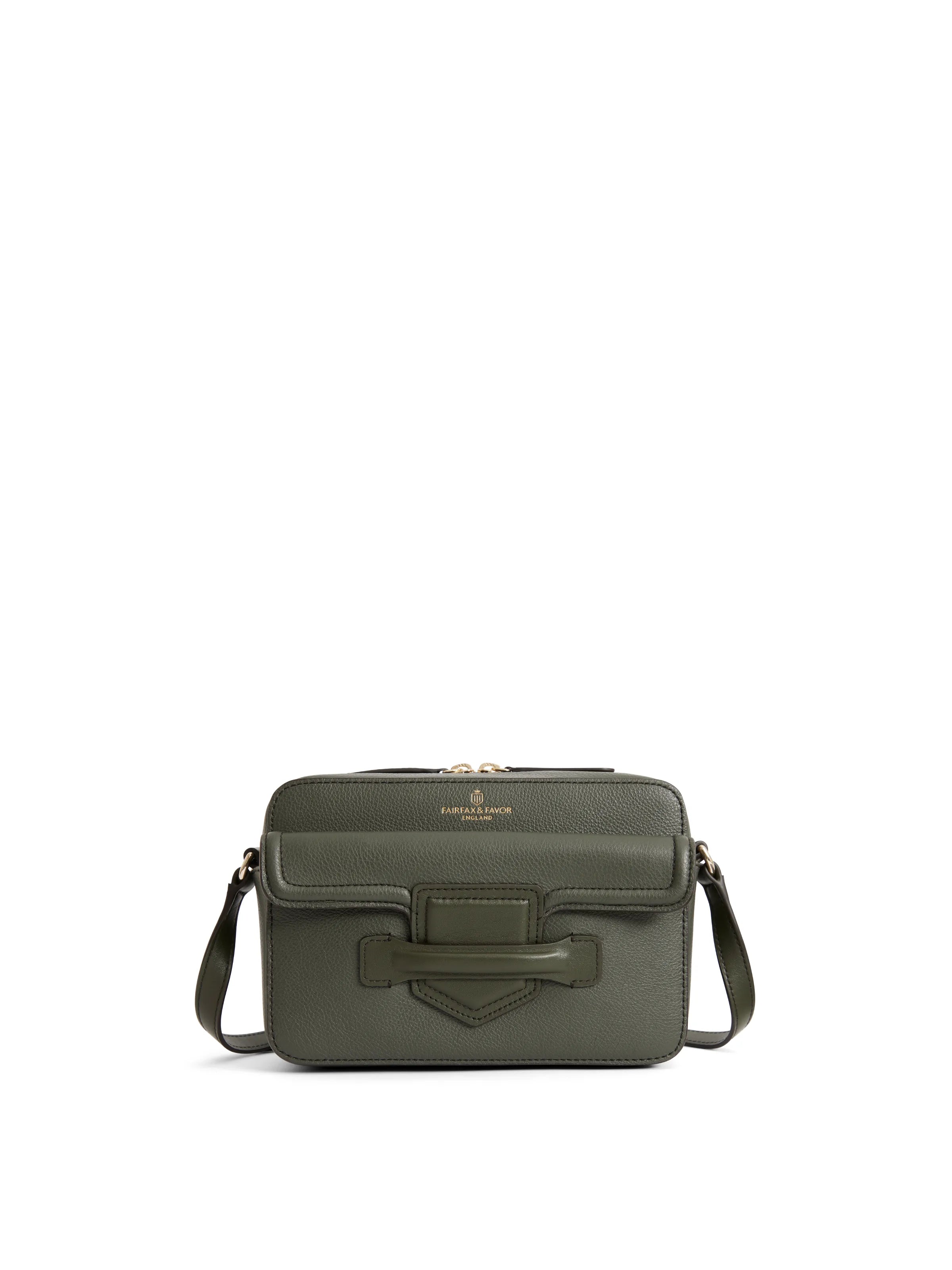 Soft And Comfortable Massingham Cross Body Bag - Moss Green Leather