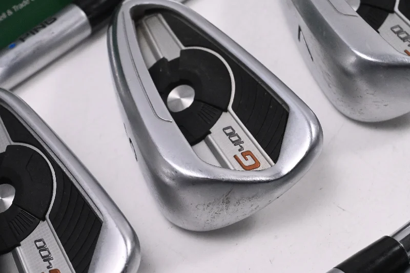 Classic Comfort Ping G400 Irons / 5-PW+SW+LW / Blue Dot / Regular Flex Ping AWT 2.0 Shafts Classic Comfort Ping G400 Irons / 5-PW+SW+LW / Blue Dot / Regular Flex Ping AWT 2.0 Shafts