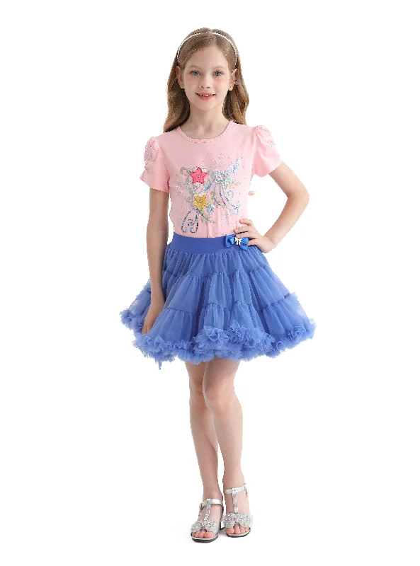 Autumn Selection Multicolor Serene Flowers Skirt Outfit