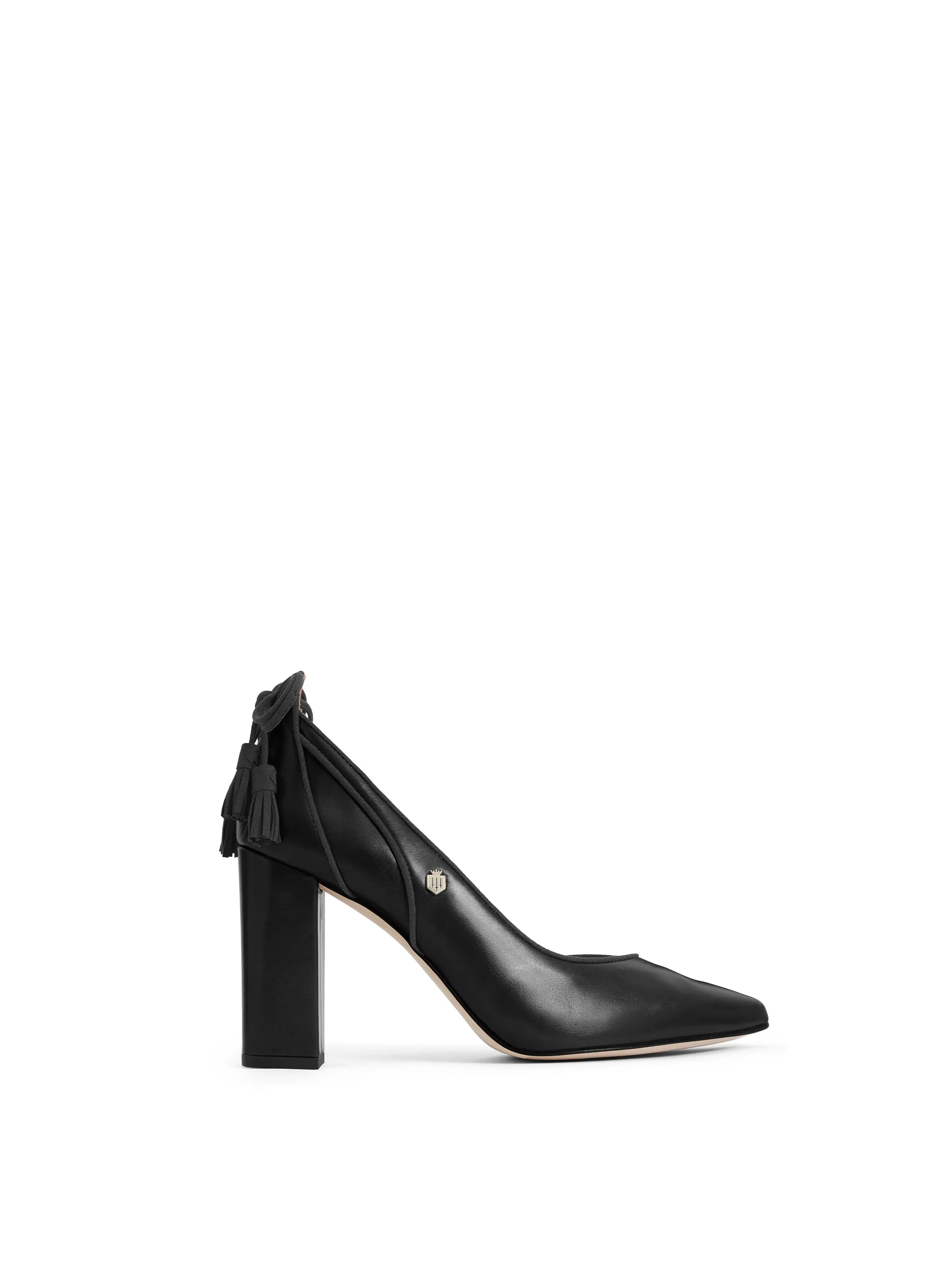 Advanced Customization Newbury Heel - Black Leather
