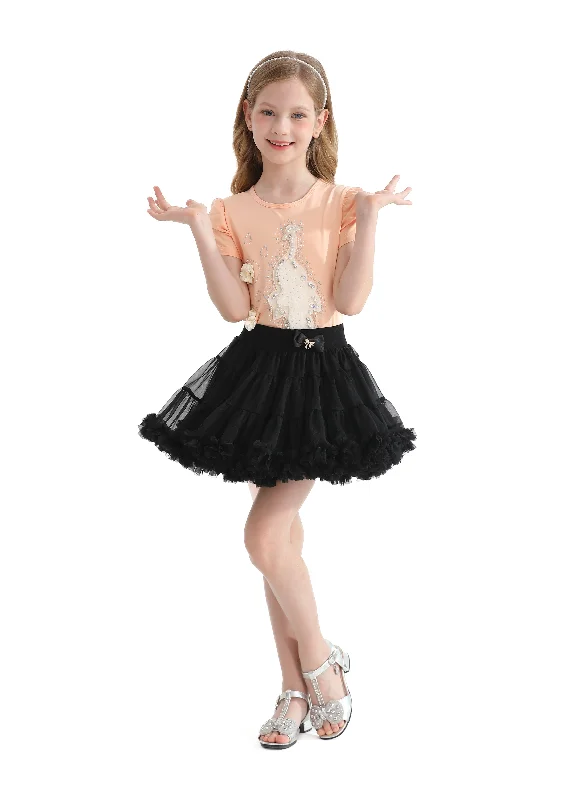 High-end Design Multicolor Laurel Peacock Skirt Outfit