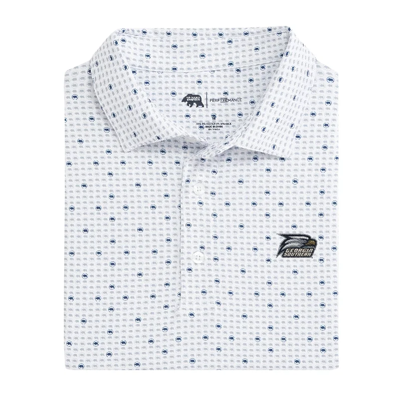 Breathable Style Georgia Southern Tour Logo Printed Performance Polo