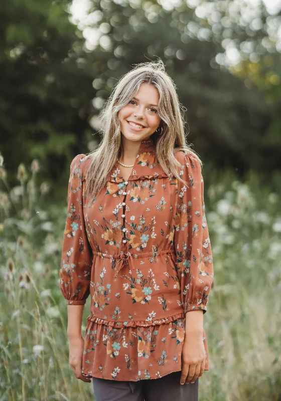 Cozy Chic Wear Women's Rosewood Charm Tunic