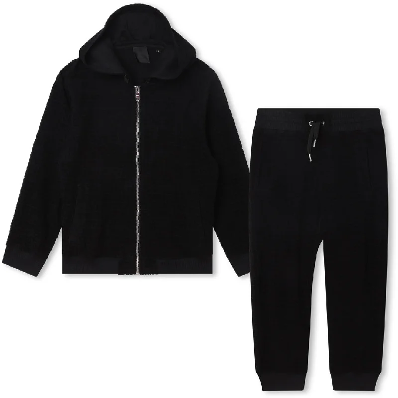Design Must-have Black Cardigan & Trousers Set
