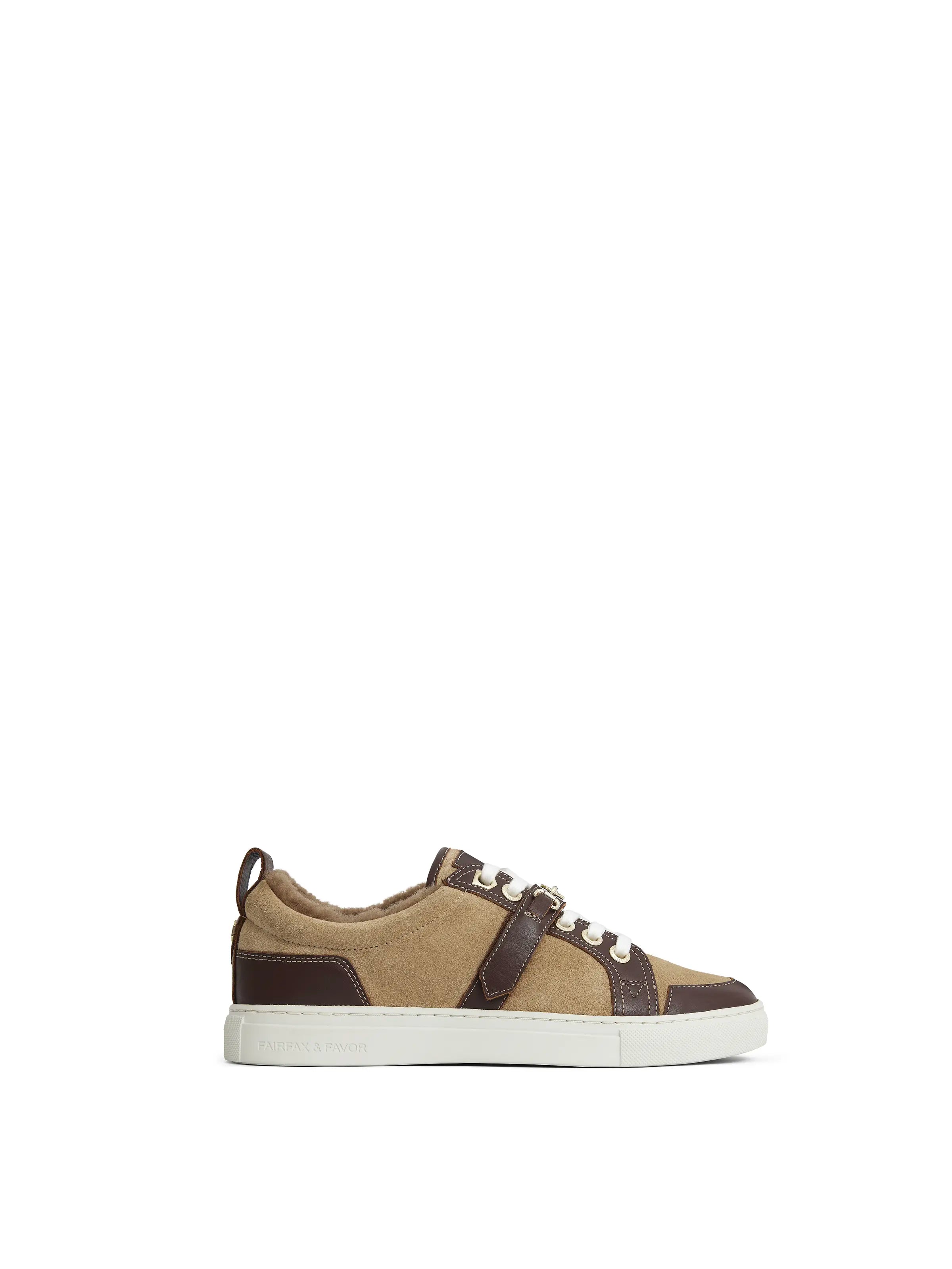 Personalized Clothing Edinburgh Trainer - Caramel Suede