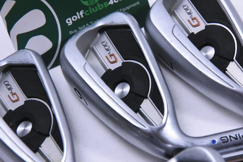 Easy Comfort Style Left Hand Ping G400 Irons / 5-PW / Blue Dot / Regular Flex KBS Tour 110 Shafts Easy Comfort Style Left Hand Ping G400 Irons / 5-PW / Blue Dot / Regular Flex KBS Tour 110 Shafts