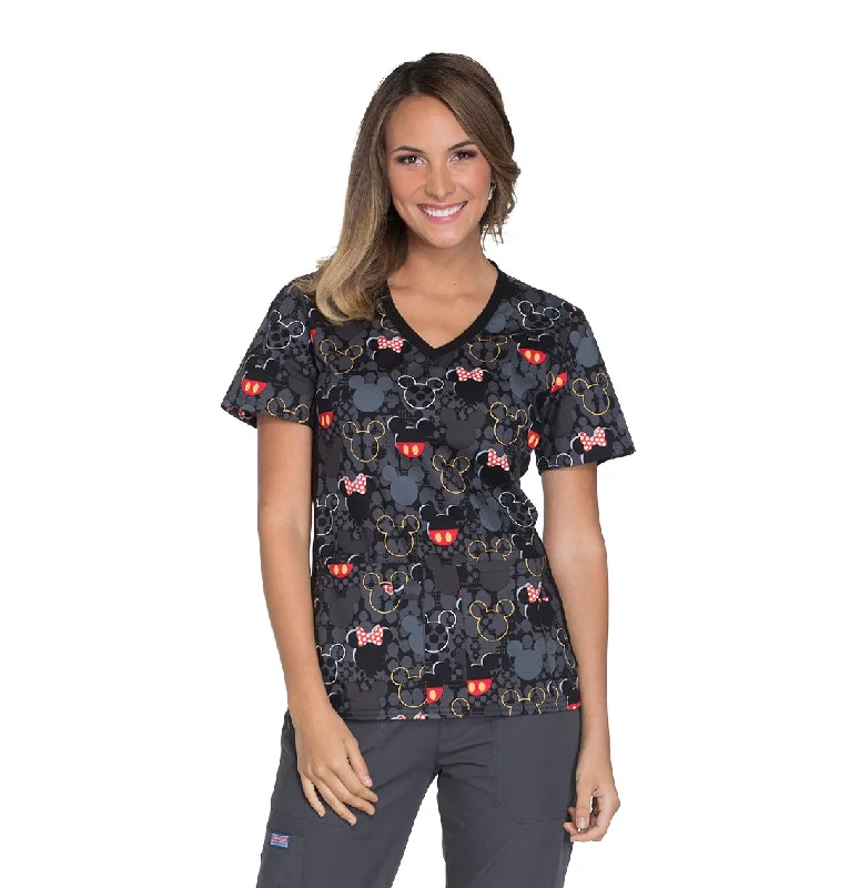 Comfy Pants Cherokee Tooniforms Women's V-Neck Mickey Mouse Print Scrub Top Medium Print Comfy Pants Cherokee Tooniforms Women's V-Neck Mickey Mouse Print Scrub Top Medium Print