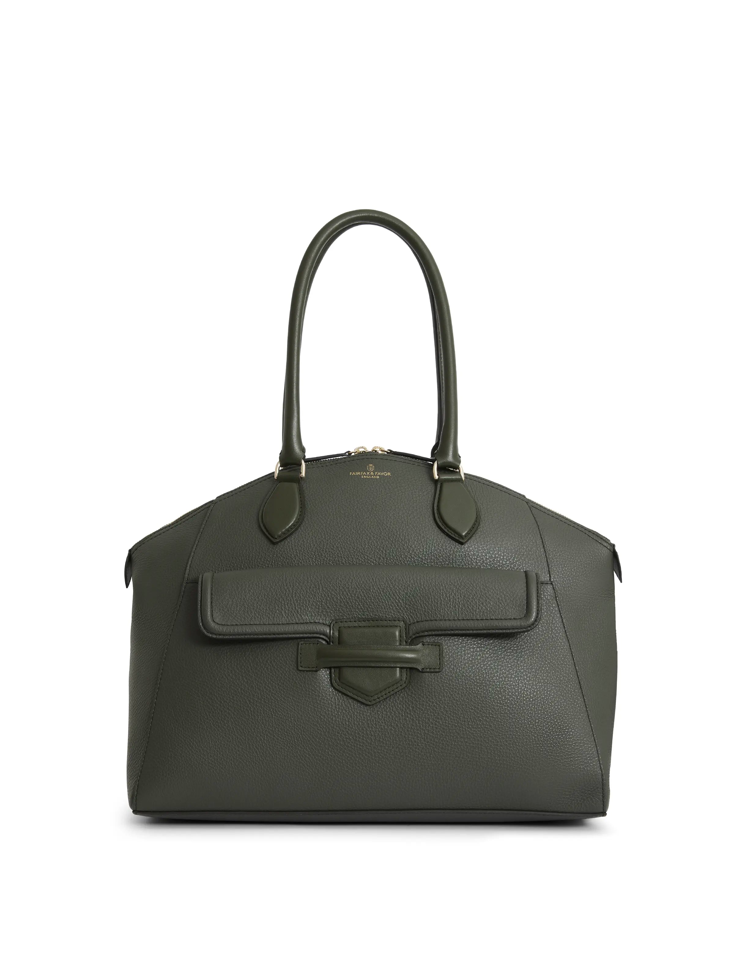 Trendy Items Massingham Handbag - Moss Green Leather