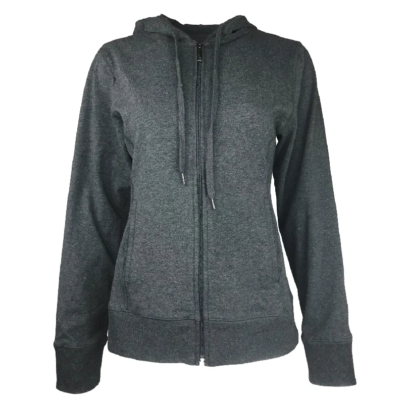 Casual Comfort Women's Zipped Heather Hoodie WM1820