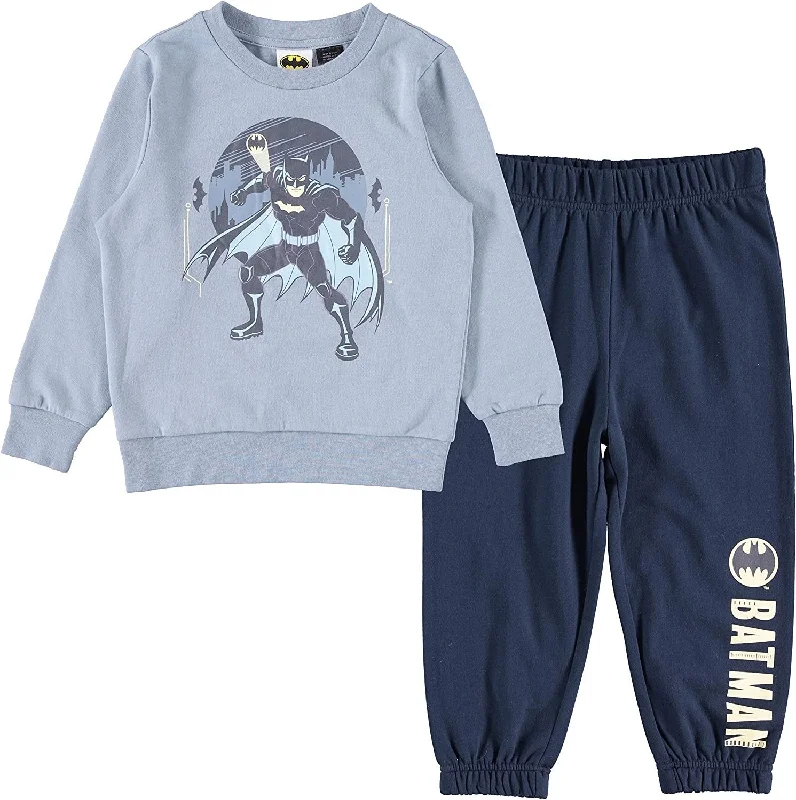 Cozy Footwear BATMAN Fleece Sweatshirt and Jogger Pants Set For Toddler boys - Sizes 2T-5T