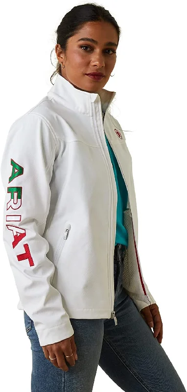 Autumn Selection Ariat Women's Classic Team Softshell Mexico Jacket, White